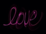 Love written with light